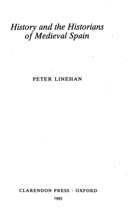 History and the Historians of Medieval Spain