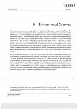 9. Environmental Overview