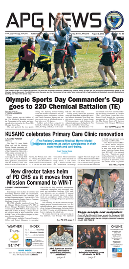 Olympic Sports Day Commander's Cup Goes to 22D Chemical Battalion