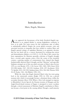 Introduction Marx, Engels, Marxism