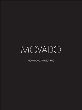 Movado Connect Faq General Set up & App