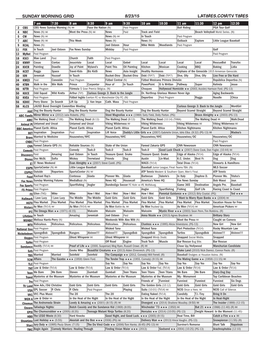 Sunday Morning Grid 8/23/15 Latimes.Com/Tv Times