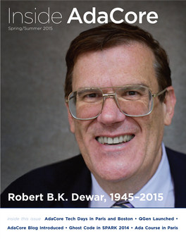 Robert B.K. Dewar, 1945–2015