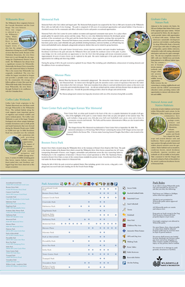 Wilsonville Parks Brochure