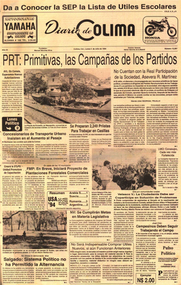 PRT;Primitivas, Lascampa~As Deios Partidos