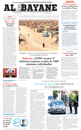 Polisario : L'onu Recense 57 Violations Majeures Et Plus De 1000