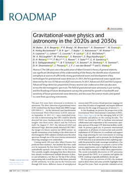 Gravitational-Wave Physics and Astronomy in the 2020S and 2030S