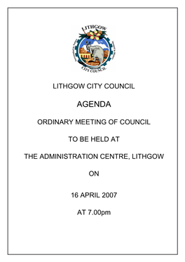 16 April 2007 Ordinary Meeting