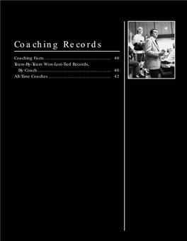 Coaching Records