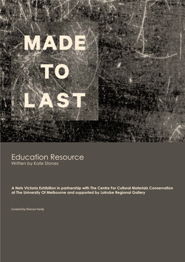 Education Resource Written by Kate Stones