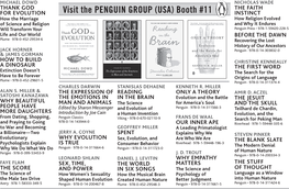 Visit the Penguin Group (Usa) Booth