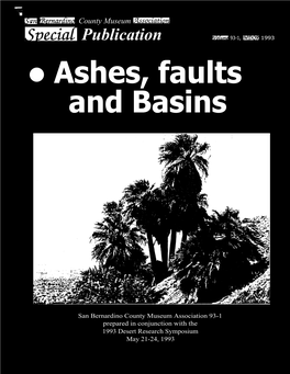 • Ashes, Faults and Basins