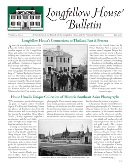 Longfellow House Bulletin, Vol. 14, No. 1