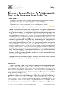 An Autoethnographic Study on the Soundscape Action Design Tool