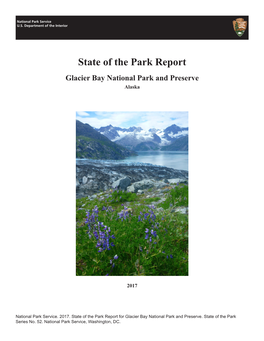 State of the Park Report Glacier Bay National Park and Preserve Alaska