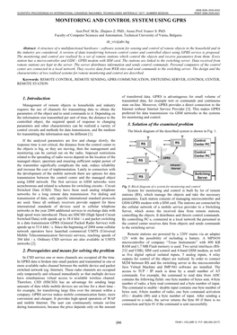 Monitoring and Control System Using Gprs