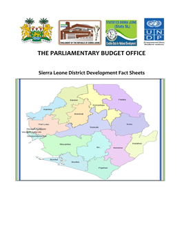 Sierra Leone District Development Fact Sheets