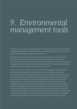 9. Environmental Management Tools