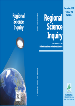 RSI December 2016 Volume VIII Number 3