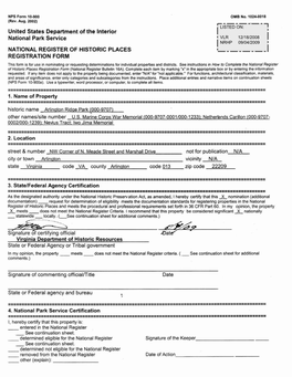 National Register Forms Template