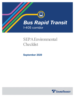 I-405 Bus Rapid Transit SEPA Checklist