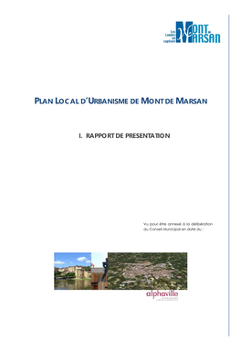 Plan Local D'urbanisme De Mont De Marsan