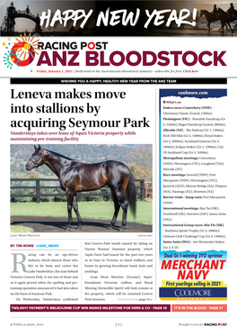 Leneva Makes Move Into Stallions by Acquiring Seymour Park | 2 | Friday, January 1, 2021