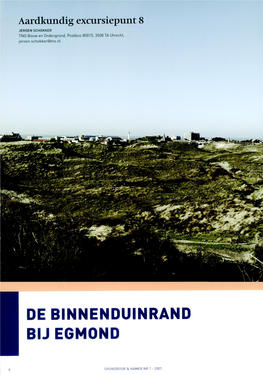 De Binnenduinrand Bij Egmond