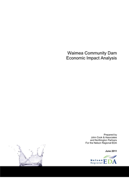 Waimea Community Dam Economic Impact Analysis