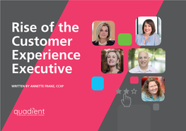 Rise of the Customer Experience Executive