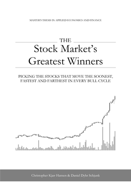 Stock Market Winners in the Nordics Based on Statistics and Case Studies, and Compare with Previous Findings