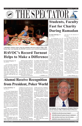 HAVOC's Record Turnout Helps to Make a Difference Students, Faculty