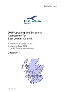 Updating and Screening Assessment 2015