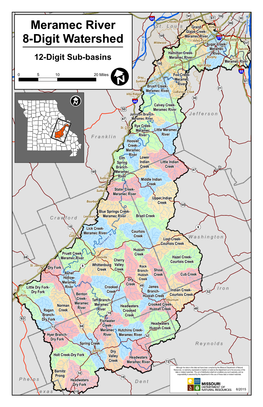 Map: Meramec River 8-Digit Watershed