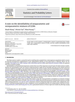 A Note on the Identifiability of Nonparametric and Semiparametric Mixtures of Glms