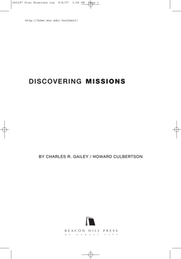 Discovering Missions