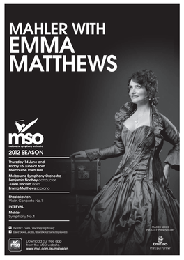 Mahler with Emma Matthews