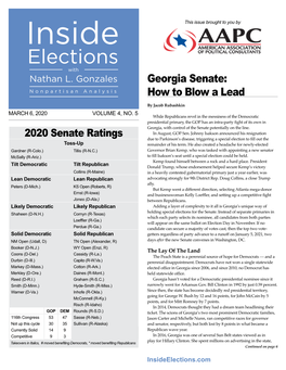 Georgia Senate: How to Blow a Lead