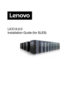 Lico 6.0.0 Installation Guide (For SLES) Seventh Edition (August 2020)