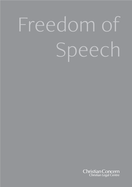 Freedom of Speech Second Edition, Revised 2018 3 Key Facts