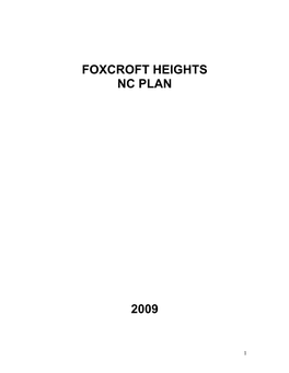 Foxcroft Heights Nc Plan