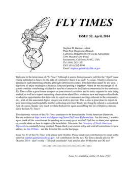 Fly Times Issue 52, April 2014