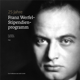 25 Jahre Franz Werfel-Stipendium« Erzählwerken Weiblicher Autoren Nach 1945 Germanistik