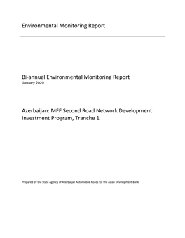 Environmental Monitoring Report