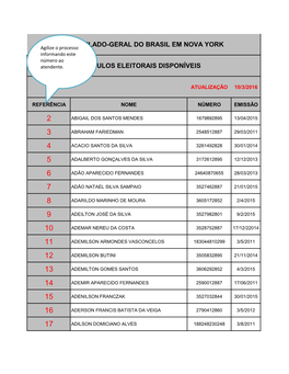 Consulado-Geral Do Brasil Em Nova York Títulos