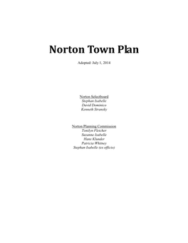 Norton Town Plan