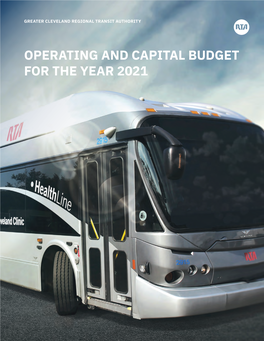 Operating and Capital Budget for the Year 2021 Greater Cleveland Regional Transit Authority