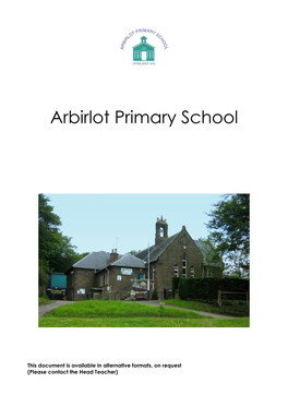 Arbirlot Primary School Handbook