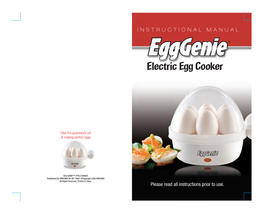 EGG GENIE INSTRUCTIONS Rev with Poacher