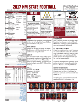 2017 NM State Football